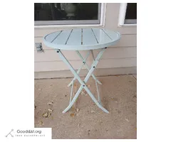 Blue Outdoor Patio Bistro Table