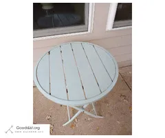 Blue Outdoor Patio Bistro Table