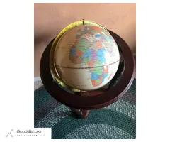 Nice wooden globe with stand