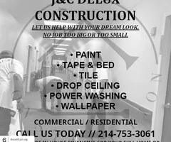Painting - Ugly Pop Corn Ceilings? Call 214-853-1716 Dallas Home Repairs